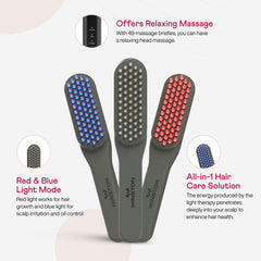 WINSTON LED Hair Growth Therapy Comb Detangling Red & Blue Light Mode Scalp Vibration Head Massager