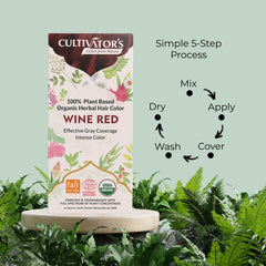 Cultivator's Organic Hair Colour | Without Chemical | Wine Red - 100g