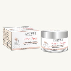 LUXURI Rash Free Anti Chafing Cream | Best For Intimate Rashes From Sanitary Pads, Bra Straps & Sweating 25g