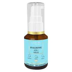 LUXURI Hyaluronic 3-In-1 Face Serum For Anti Aging with Hyaluronic, Glutathione & Vitamin C 30ml