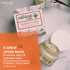 Natural Vibes Ayurvedic Vitamin C Brightening Face Mask/Pack 50g